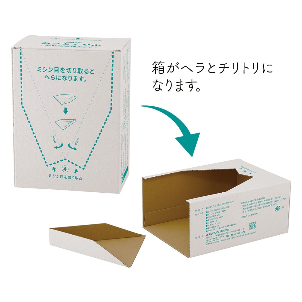 おうとくりん（嘔吐物処理キット）ノロヒッター入り 1セット