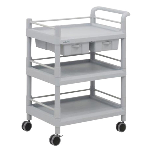 モバイルストレージカート(引出し付) 3段(枠付) 705×444×885　MSO21J 1個