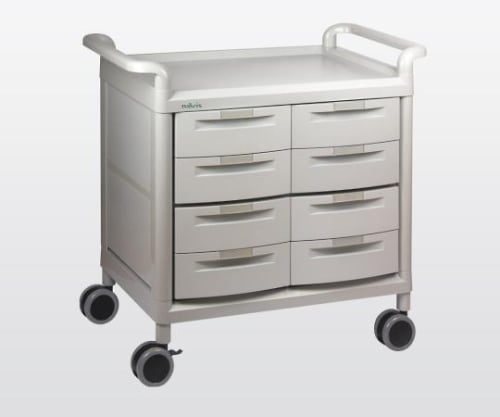 モバイルストアーカート 浅型8個　MS24D 1個