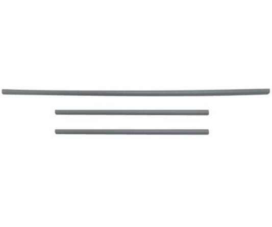Shelving Guide Bar Set, PP, Gray, 1 piece