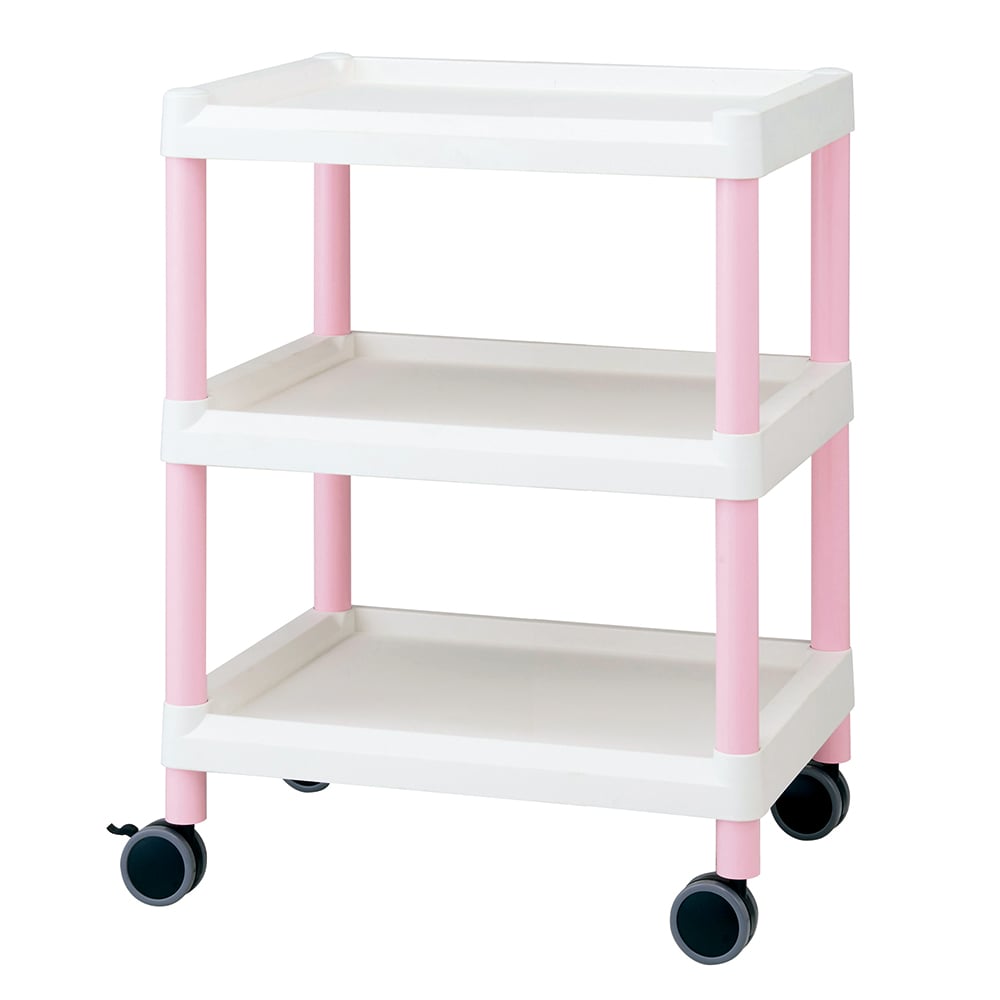 Mobile Easy Cart 3 Tier 540 x 370 x 805 Pink ME11B 1 pc