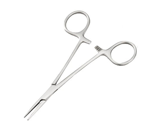 Mosquito forceps, straight, hookless, 1 piece