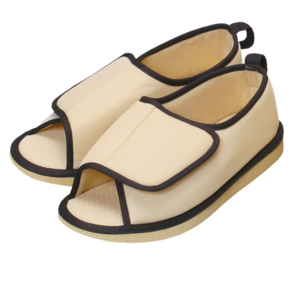 Fall prevention shoes, toeless, beige, 3L, 091136, 1 pair