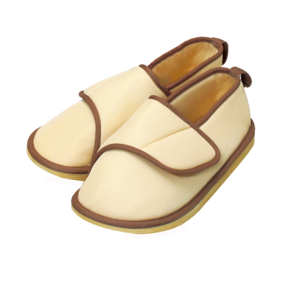 転倒予防シューズ つま先つき ベージュ LL　091185 1足