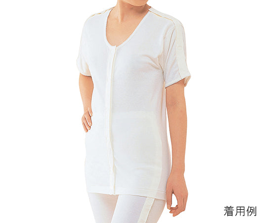 원터치 속옷 여성용 양 어깨 팔 열림 5분 소매 No.54L 1장/봉투