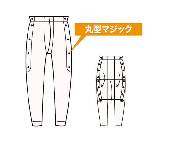 ワンタッチ肌着 紳士用パンツ　ズボン下　No.17M 1枚/袋