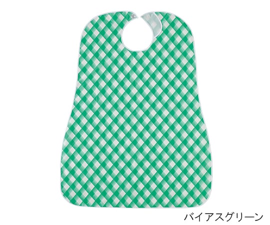 防水食事用エプロン　ギンガムブルー　100-31 1個