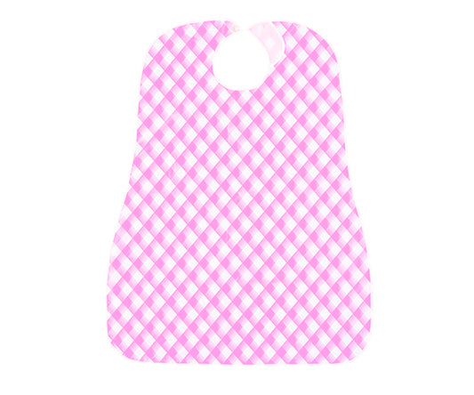 防水食事用エプロン　バイアスピンク　100-22 1個