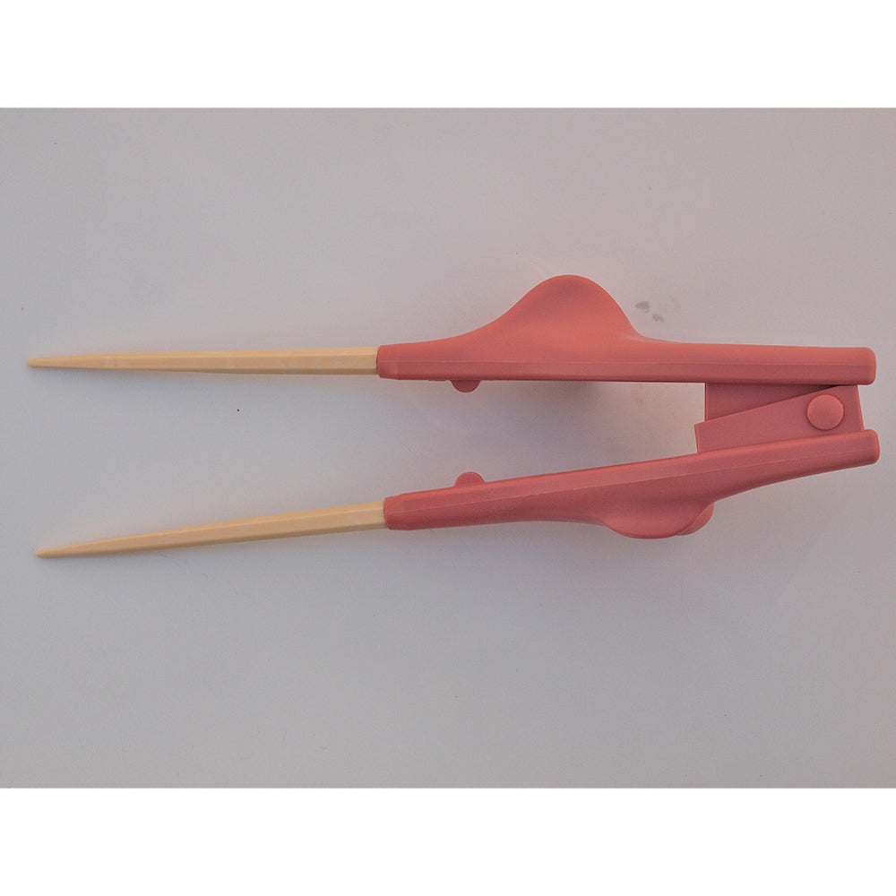 箸ぞうくんクリア（自助食器）　ピンク　右手用　S-14 1個
