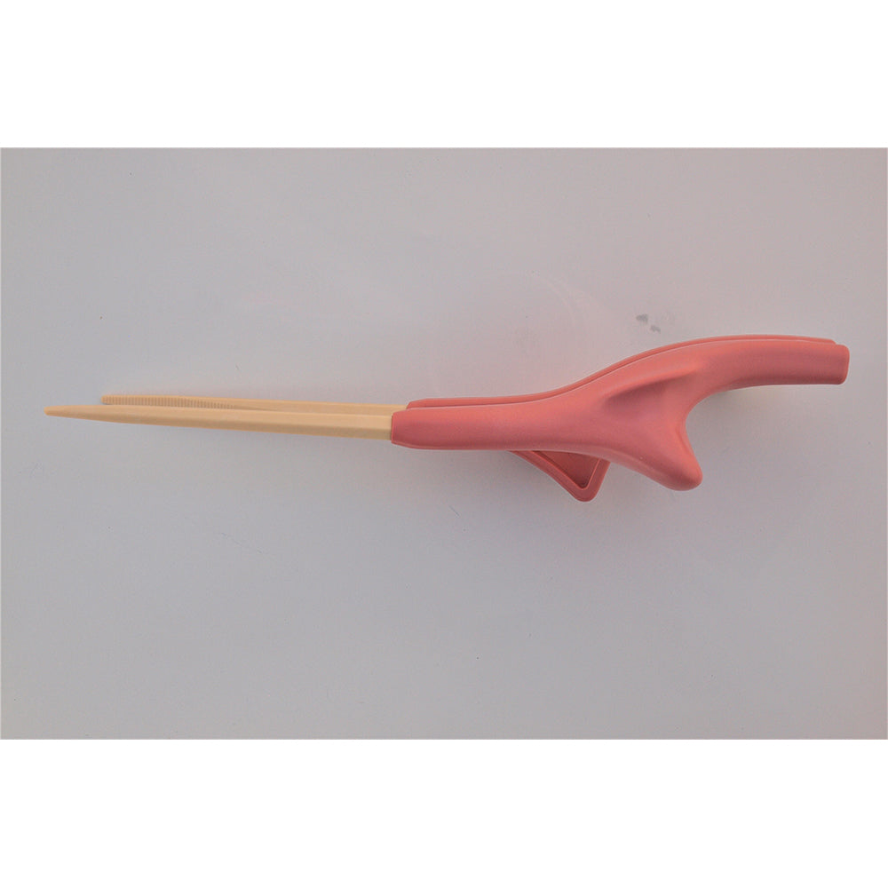 箸ぞうくんクリア（自助食器）　ピンク　右手用　S-14 1個