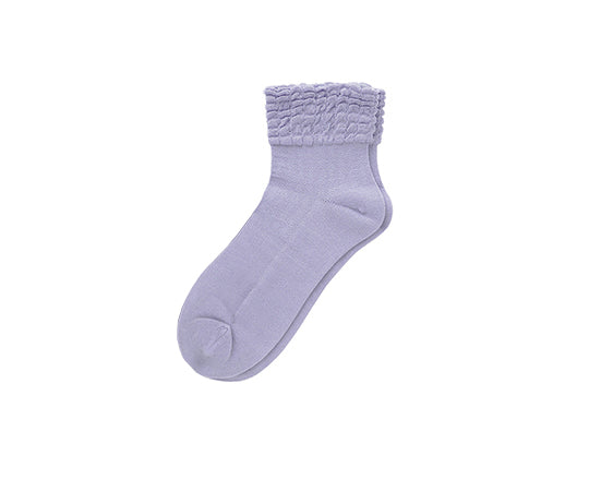 Elasticless socks for women, spring/summer, purple, 3222H, purple, 1 pair