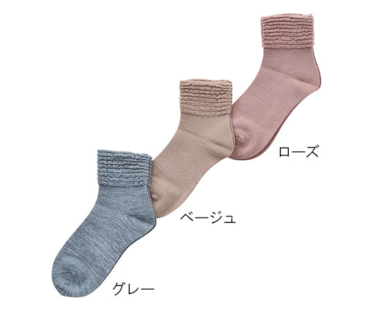 ゴムなしソックス 婦人 秋冬用 パープル　3111H パープル 1足