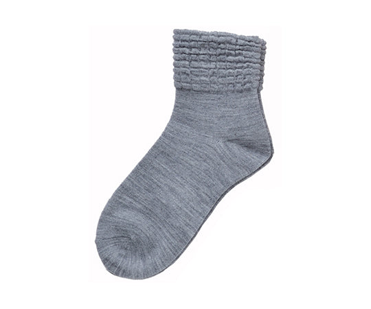 Elasticless socks for women, for autumn and winter, grey, 3111H grey, 1 pair