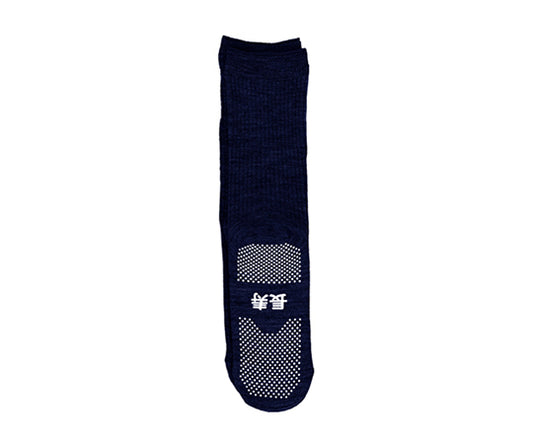 Anti-slip socks ("Choju" series) for men, autumn/winter, navy, TJ550, navy, 1 pair