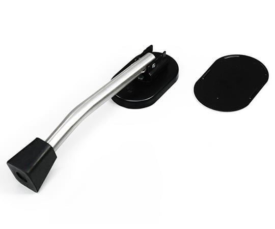 Large strong rubber door stopper, black, 61 x 35 x 290 mm, DMDP151-1, 1 piece