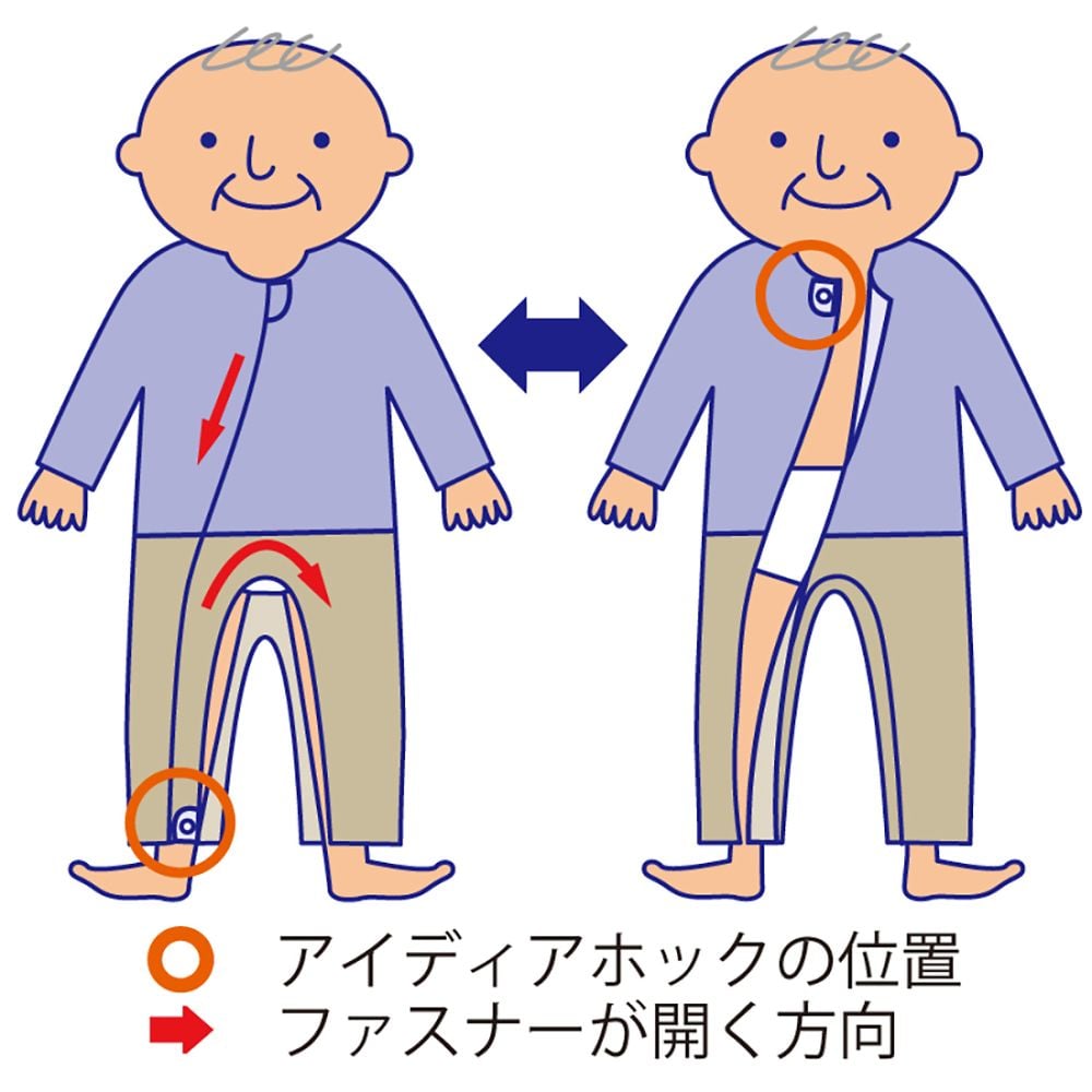 フドーねまきD スリーシーズン 紺 L　107214 1枚