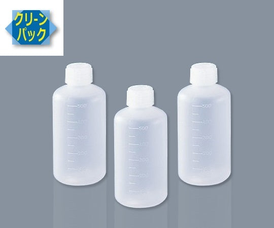 SCCアイボーイPE細口瓶500mL10本入　（純水洗浄処理済み） 1箱(2本×5袋入)