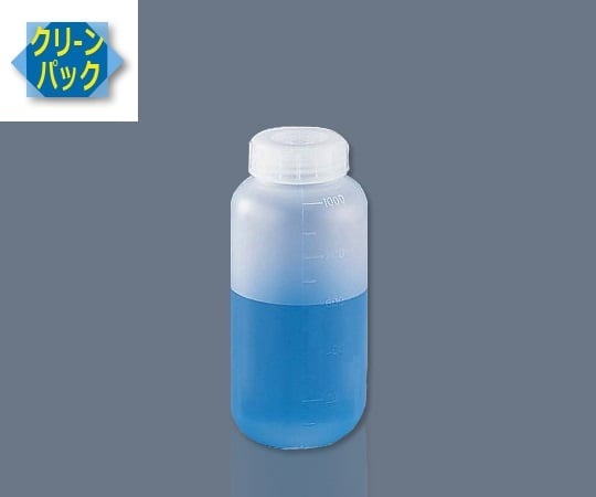 SCC アイボーイ PP広口びん 1000ml （純水洗浄処理済み）1箱（1本×5袋入） 1箱(1本×5袋入)