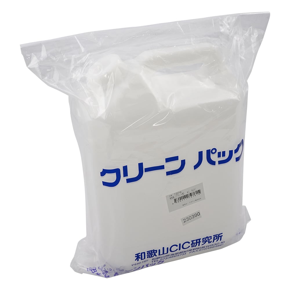 Square bottle (flat type) 4L SCC (purified water washed) 1 piece/bag