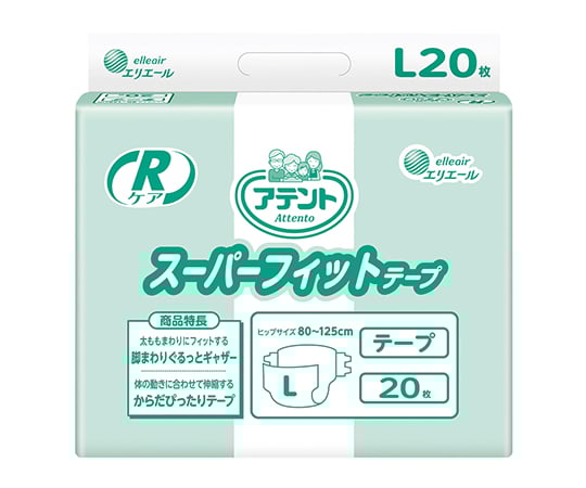 Attends R Care Super Fit Tape L 20 sheets Commercial use 20773010 1 bag (20 sheets)