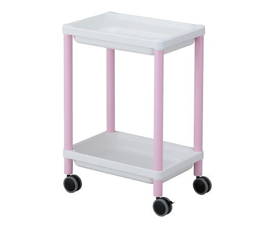 Mobile Tray Cart, 2 Tiers, Pink, MT-2P, 1 pc