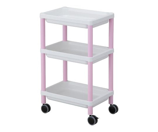 Mobile Tray Cart, 3 Tiers, Pink, MT-3P, 1 pc
