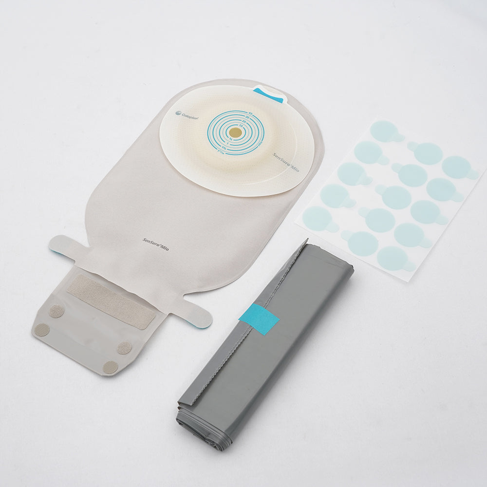 SenSura Mio 1 Light Single-item appliance for colostomy/ileostomy 10-43mm diameter Transparent 1 box (10 pieces) 16739 1 box (10 pieces)