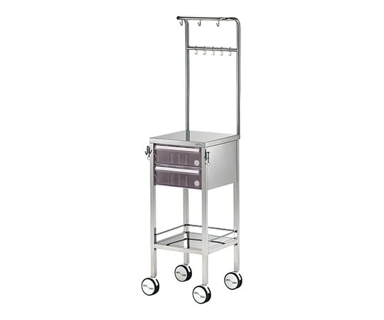 Small IV treatment vehicle (plastic drawer) 2 drawers 1 unit