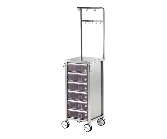 Small IV treatment cart (plastic drawers) 6 drawers x 1