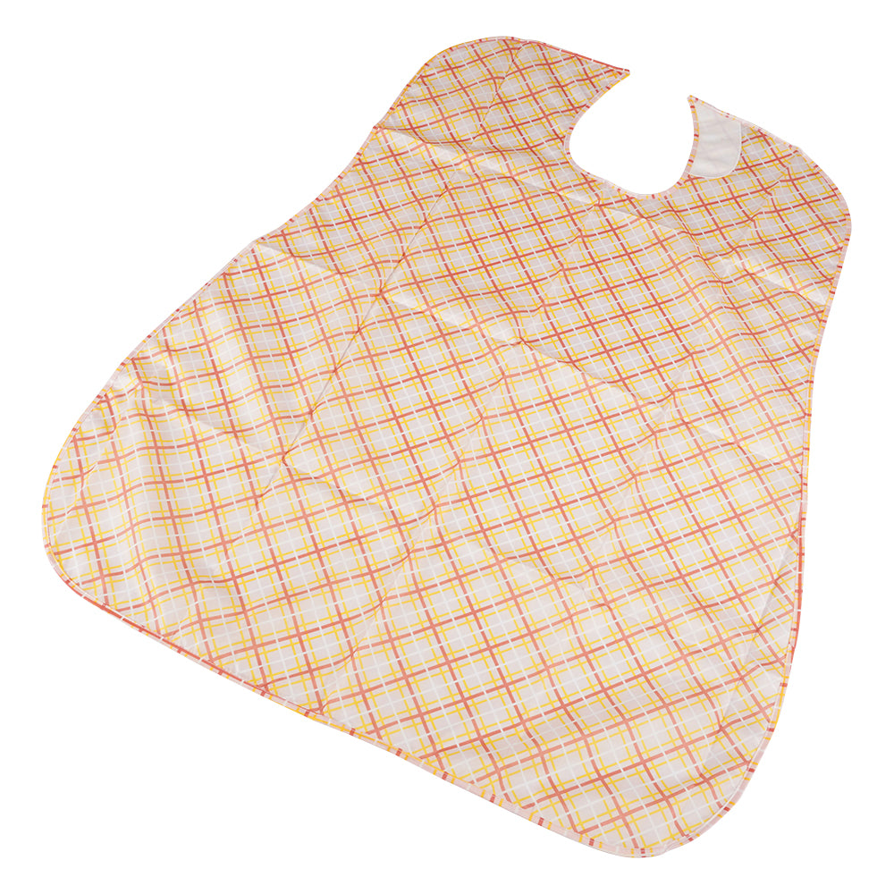 상쾌한 식사용 앞치마 체크 핑크 1장/가방