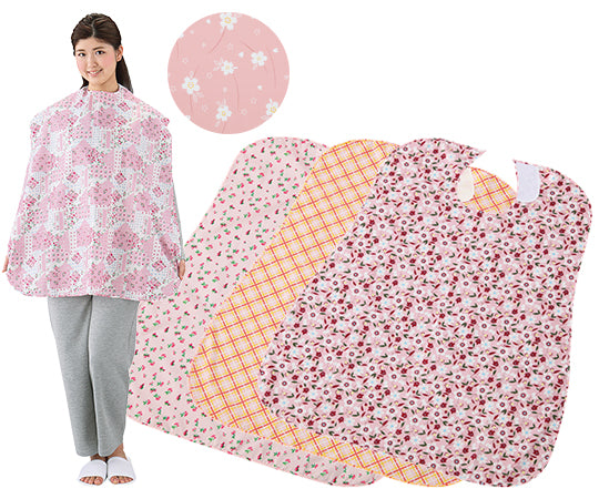 さわやか食事用エプロン ピンク 10枚セット 1袋(10枚入)