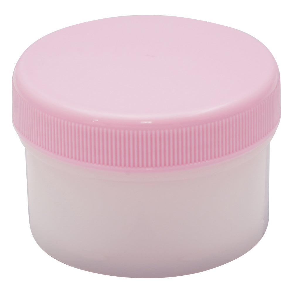 Extra-large round-bottom plastic pots, non-sterile, 60mL, pink, 50 pieces, 1 box (50 pieces)