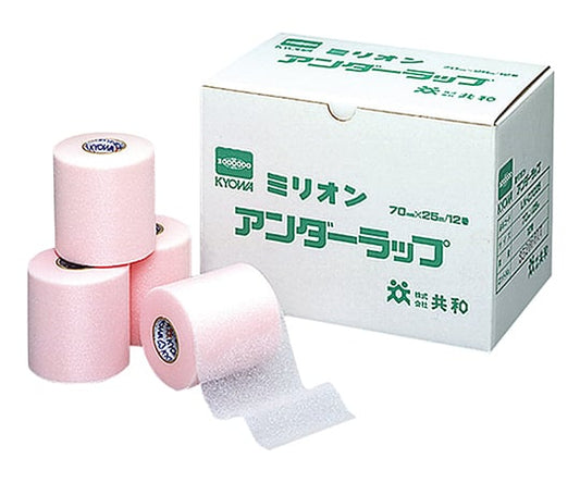 ミリオン アンダーラップ 70mm×25m 12巻入　LN-C7025 1箱(12巻入)