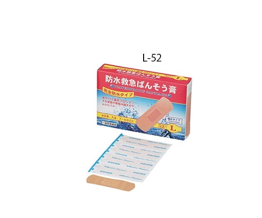 防水救急ばんそう膏 （72×25mm） 1箱（52枚入）　L-52 1箱(52枚入)