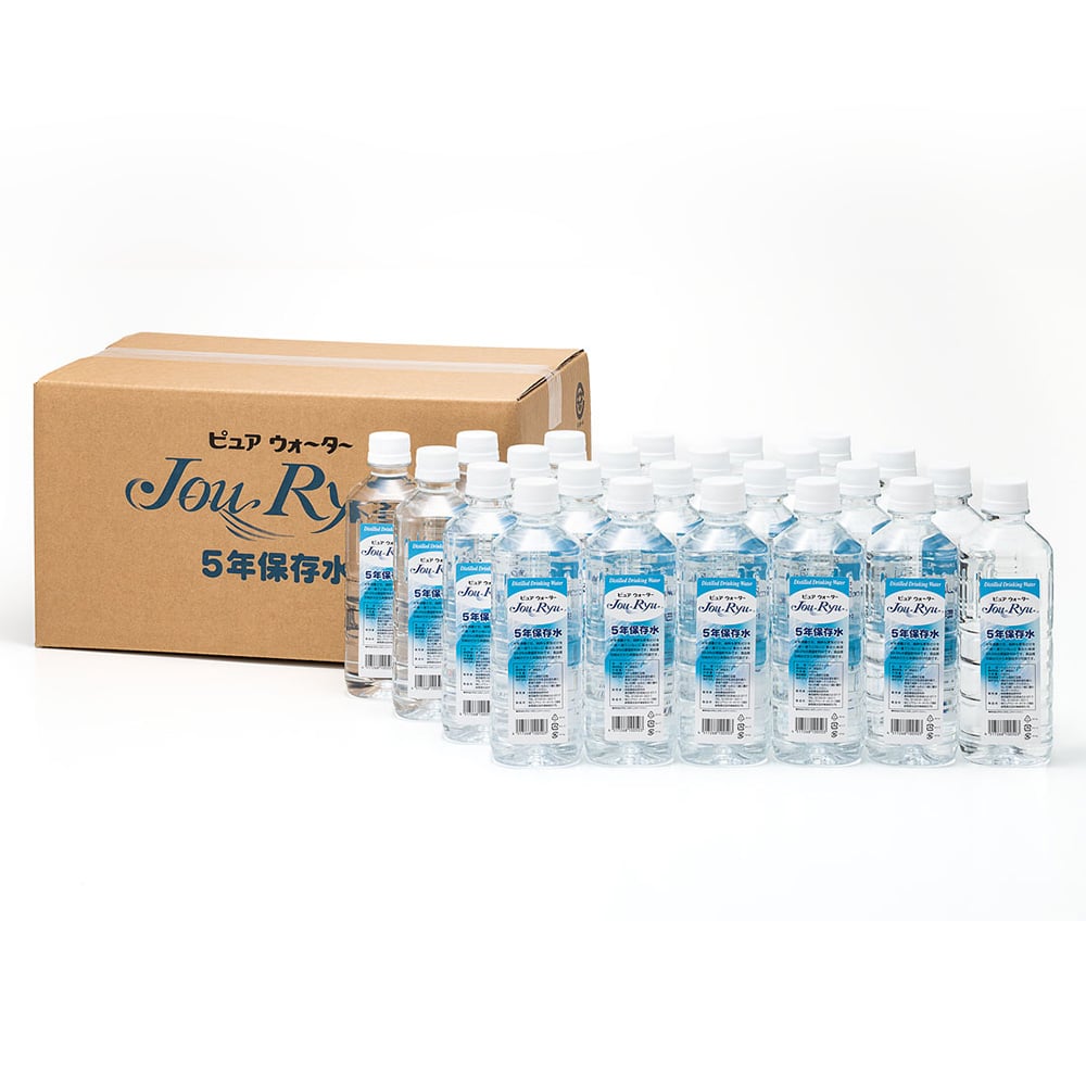 5年保存水　（ピュアウォーターJouRyu）　500mL　24本入　06-01005-50024 1箱(24本入)