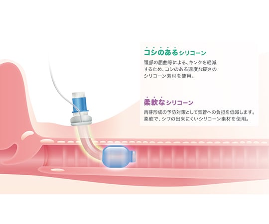 (Split) Clinie Tracheostomy Tube with cuff and upper suction (Φ8.0×Φ11.0×75mm) 1 pack (1 tube) 8000010988 1 tube/pack