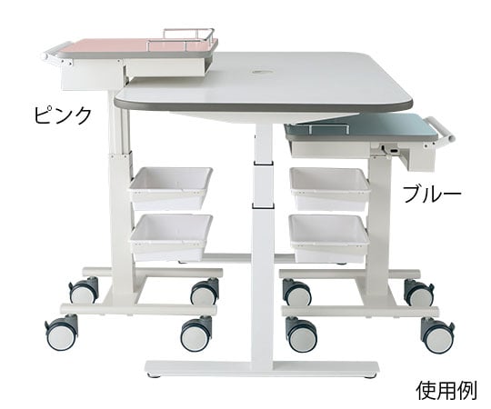 ナースカート（昇降タイプ）　ホワイト 1台