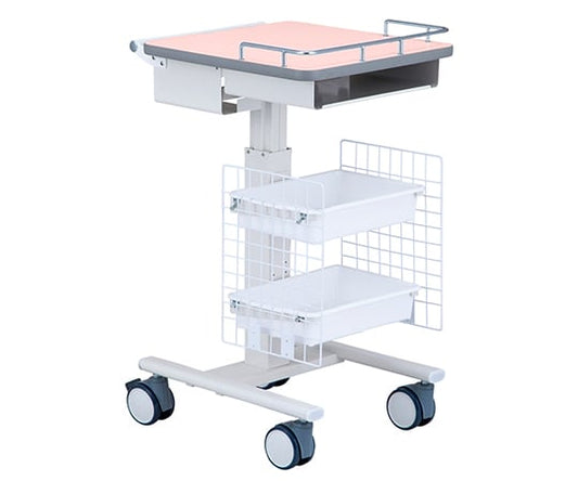 ナースカート（昇降タイプ）　ピンク　N 1台