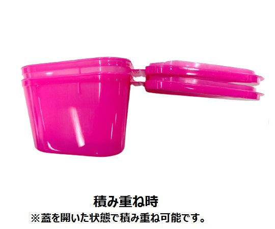 Denture case (with writing space) Pink H980-91 1pc