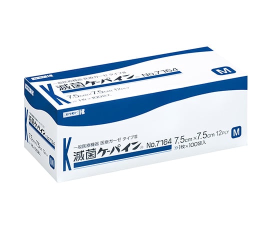 滅菌ケーパイン　100枚入　75×75mm　No.7164 1袋(100枚入)