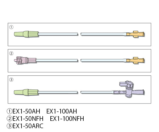 （分割）エクステンションチューブ　1パック（10本入）　EX1-50ARC 1パック(10本入)