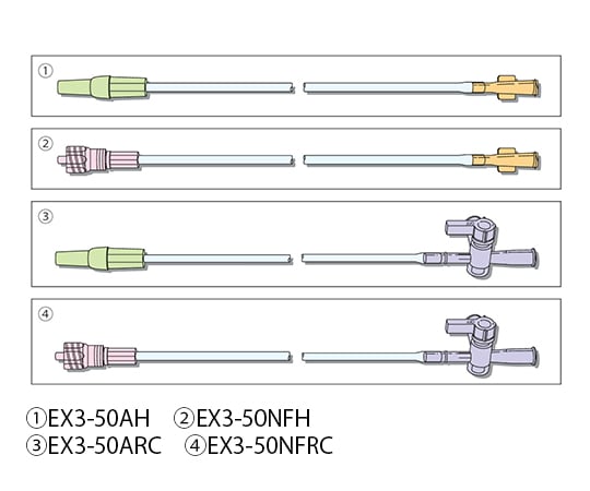 （分割）エクステンションチューブ　1パック（10本入）　EX3-50NFRC 1パック(10本入)