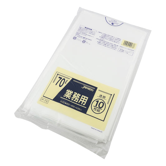업무용 폴리 봉투 70L 투명 10장×40봉투입 P-73 1상자(10장×40봉투입)