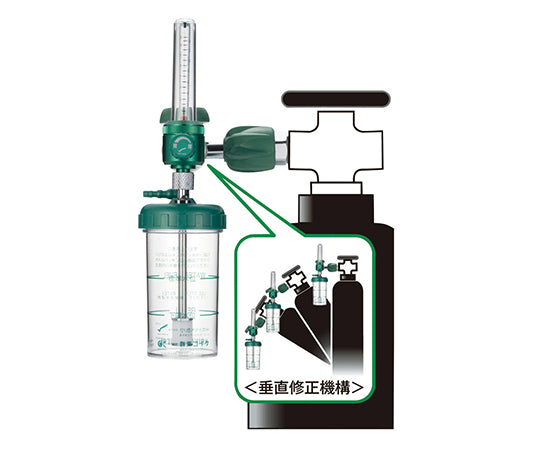 セフティフロー 酸素流量計 ボンベ用レギュレータ付　P326T 1個