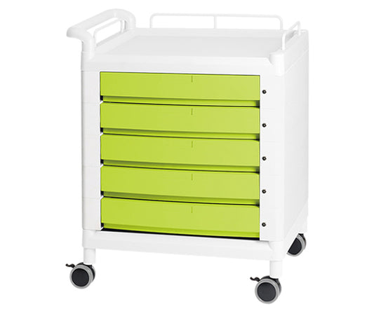 Mobile Multi-Cart, Single Side Handle, Green, D21G, 1 Unit