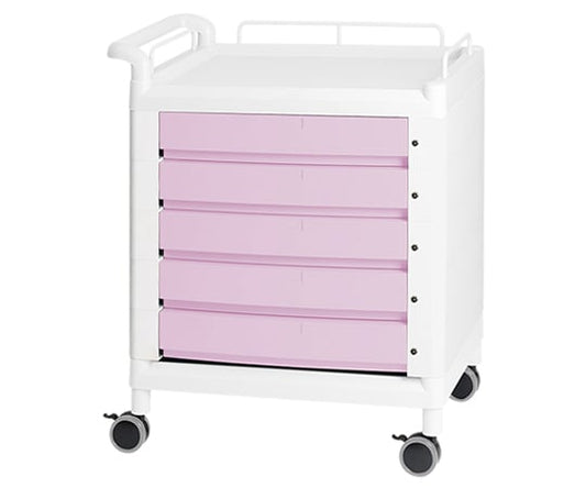 Mobile Multi-Cart, Single Side Handle, Pink, D21P, 1 Unit