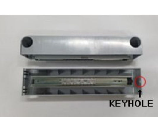 DC205 Type Side Plate Keyhole O Gray 1pc