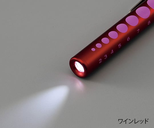 ミニ白色ＬＥＤアルカプッシュライト　ピンク 1本