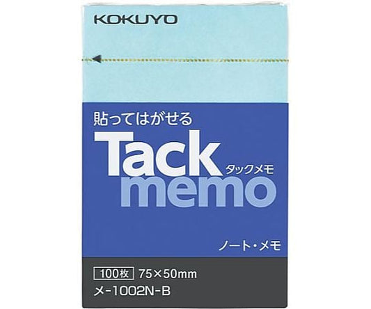 Tack memo notebook type 75 x 50 blue ﾒ-1002N-B 1 book