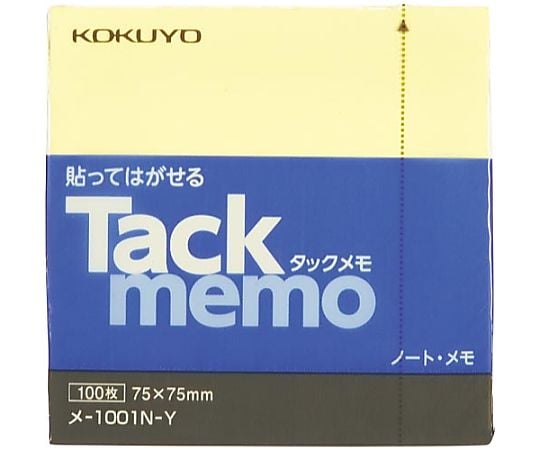 Tack memo notebook type 75 x 75 yellow ﾒ-1001N-Y 1 book